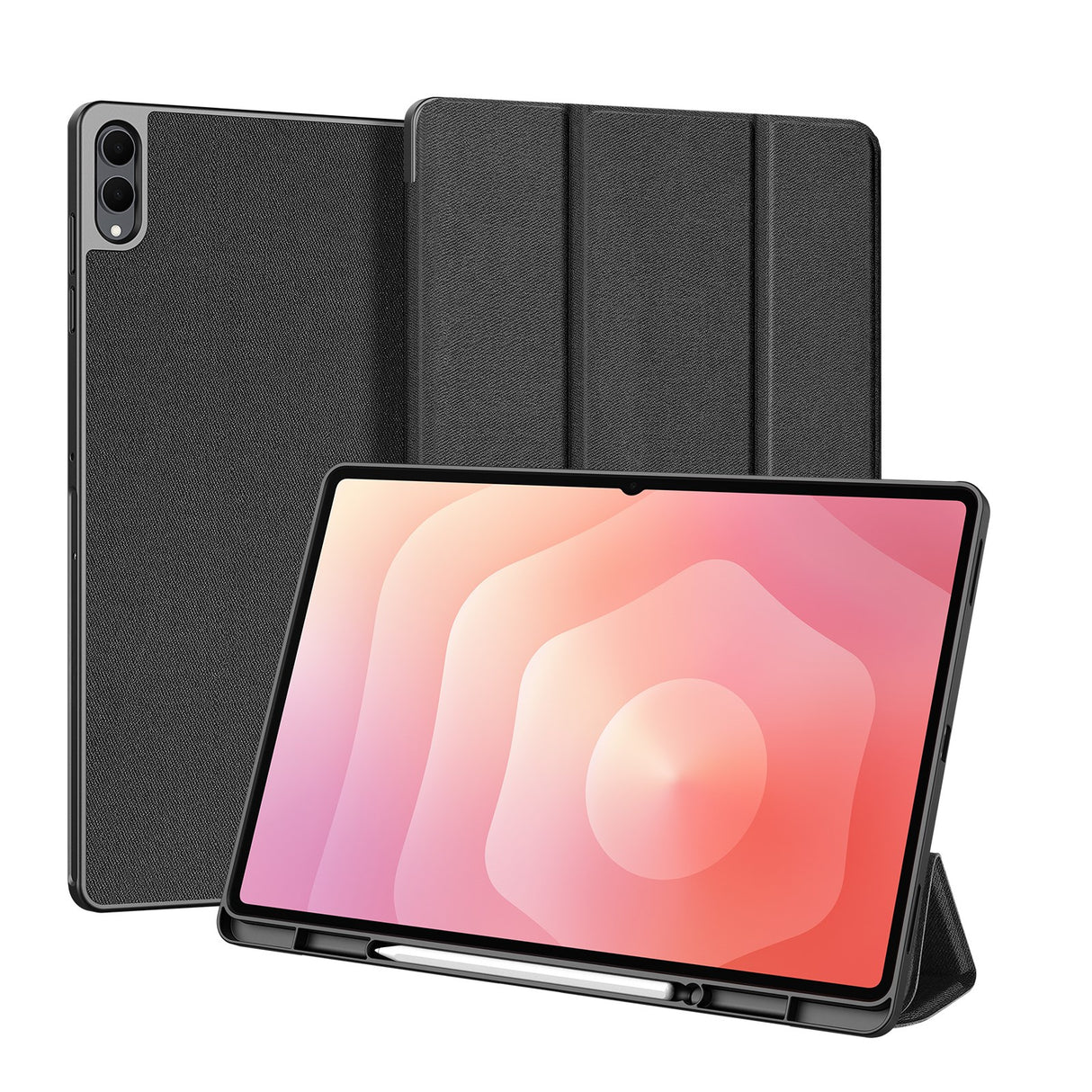 Samsung Galaxy Tab S11 Ultra DUX DUCIS DOMO Series Flip Cover m. Pen Holder - Sort