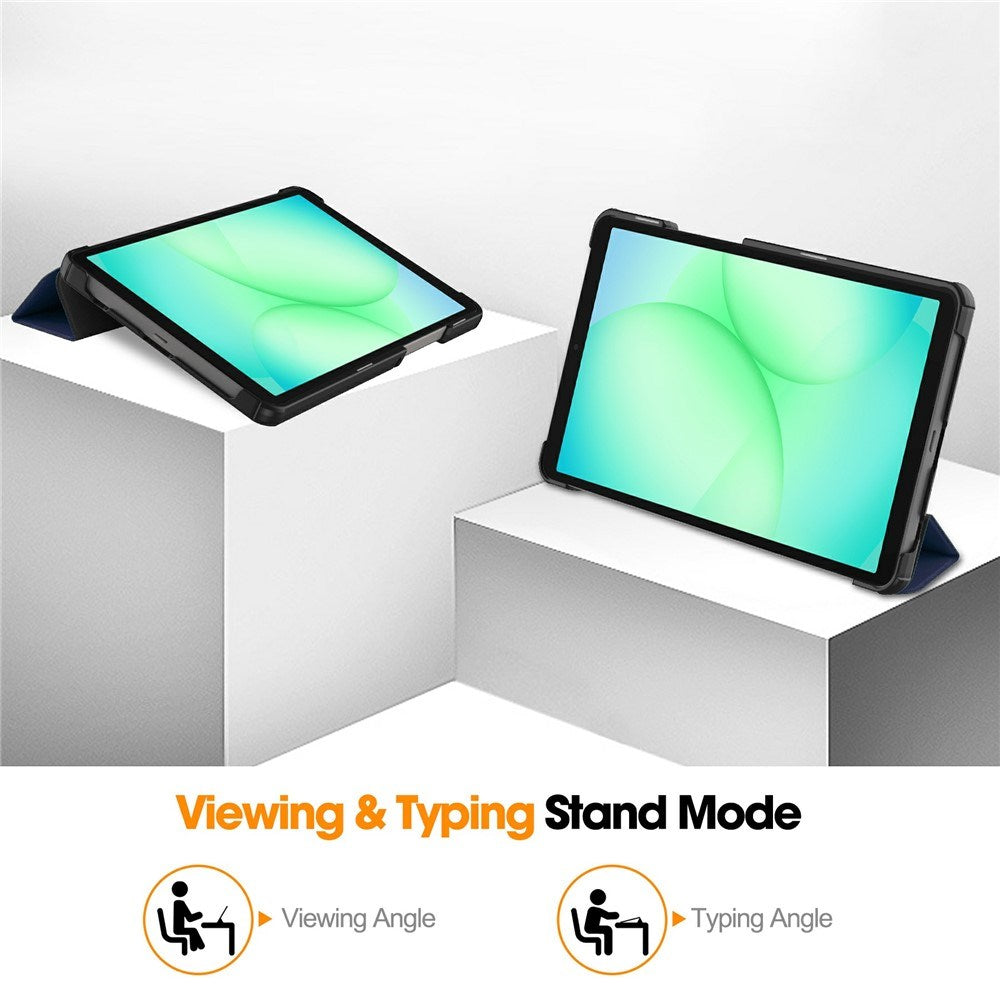 EIDERWOOD Samsung Galaxy Tab A11 Læder Tablet Cover m. Standerfunktion - Blå