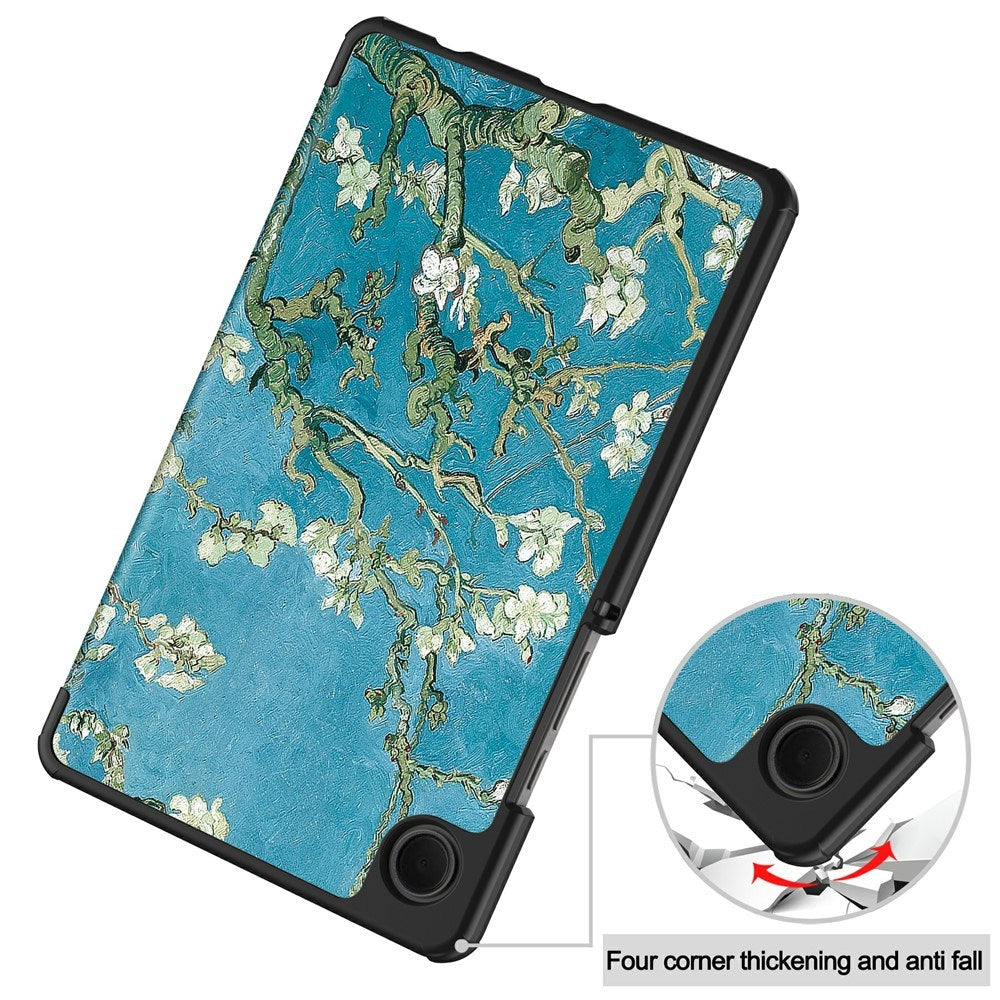 EIDERWOOD Samsung Galaxy Tab A11 Kunstlæder Tablet Cover m. Motiv - Blomster