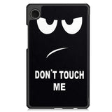 EIDERWOOD Samsung Galaxy Tab A11 Kunstlæder Tablet Cover m. Motiv - "Don't Touch Me"