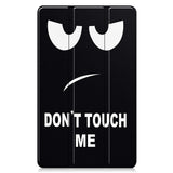 EIDERWOOD Samsung Galaxy Tab A11 Kunstlæder Tablet Cover m. Motiv - "Don't Touch Me"