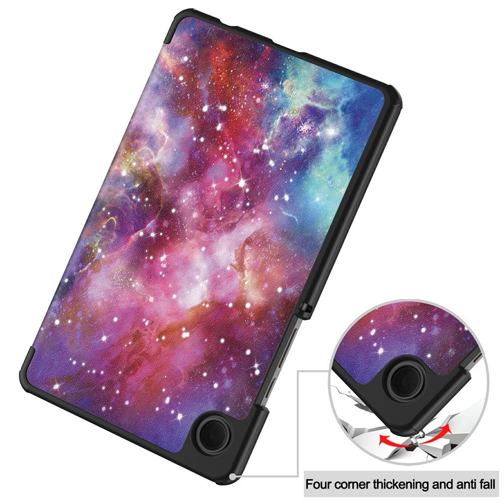 EIDERWOOD Samsung Galaxy Tab A11 Kunstlæder Tablet Cover m. Motiv - Galakse