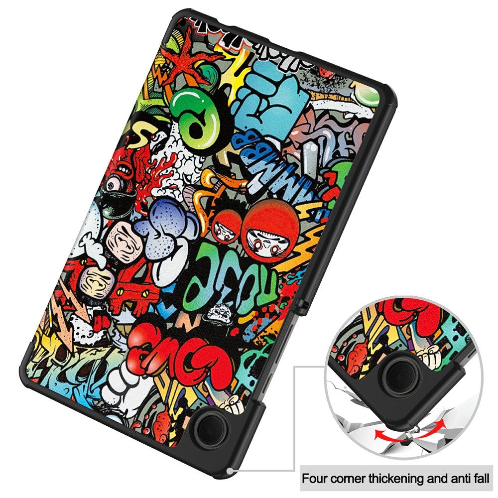 EIDERWOOD Samsung Galaxy Tab A11 Kunstlæder Tablet Cover m. Motiv - Graffiti