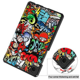 EIDERWOOD Samsung Galaxy Tab A11 Kunstlæder Tablet Cover m. Motiv - Graffiti