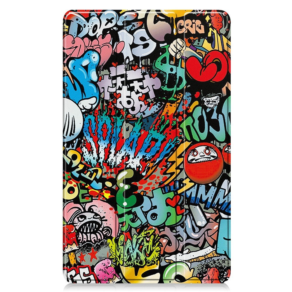 EIDERWOOD Samsung Galaxy Tab A11 Kunstlæder Tablet Cover m. Motiv - Graffiti