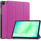 Samsung Galaxy Tab A11+ (Plus) EIDERWOOD Kunstlæder Tablet Cover m. Standerfunktion - Lilla