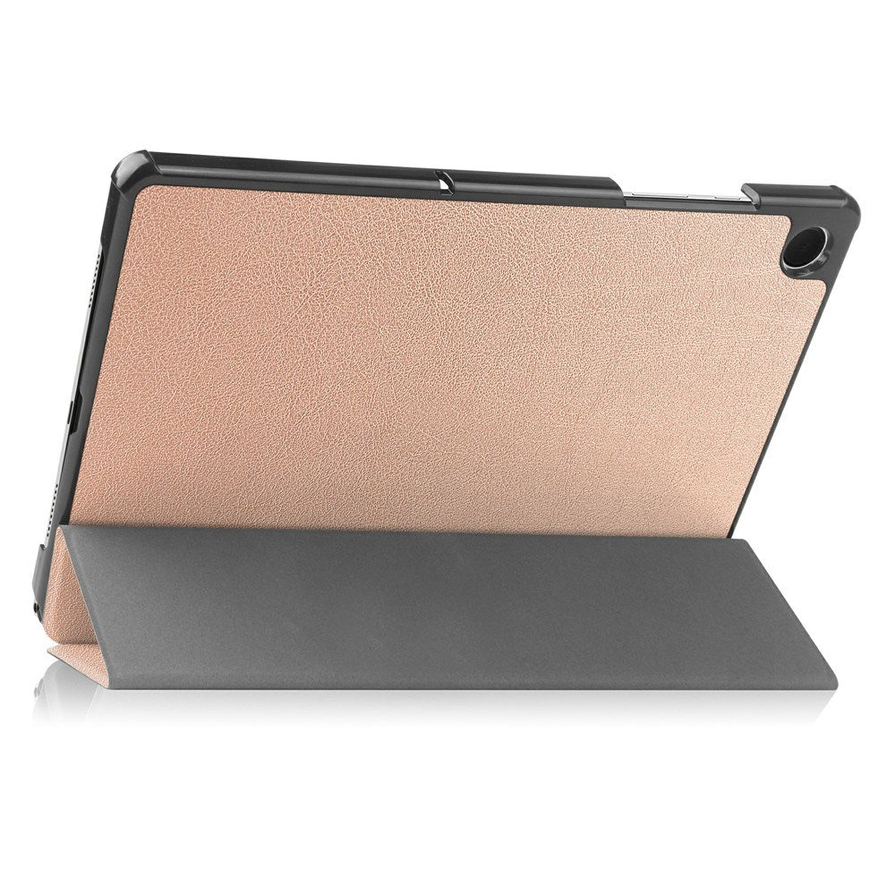 Samsung Galaxy Tab A11+ (Plus) EIDERWOOD Kunstlæder Tablet Cover m. Standerfunktion - Rose Gold