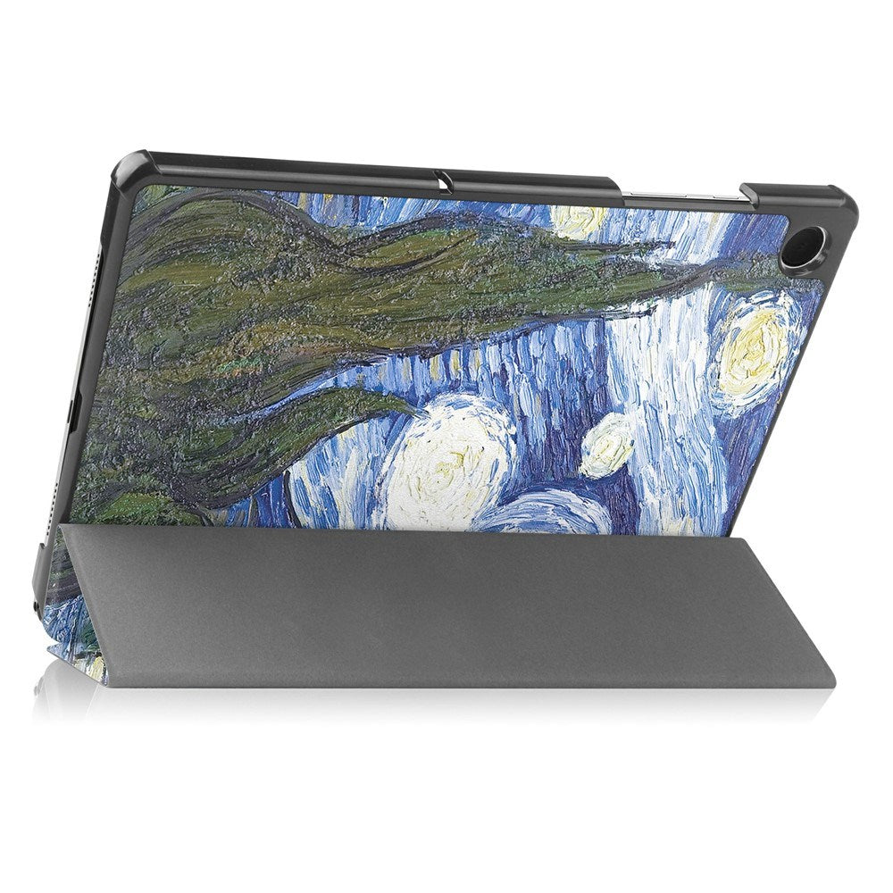 Samsung Galaxy Tab A11+ (Plus) EIDERWOOD Kunstlæder Tablet Cover m. Motiv - Stjernehimmel