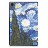 Samsung Galaxy Tab A11+ (Plus) EIDERWOOD Kunstlæder Tablet Cover m. Motiv - Stjernehimmel
