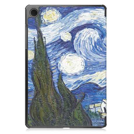 Samsung Galaxy Tab A11+ (Plus) EIDERWOOD Kunstlæder Tablet Cover m. Motiv - Stjernehimmel