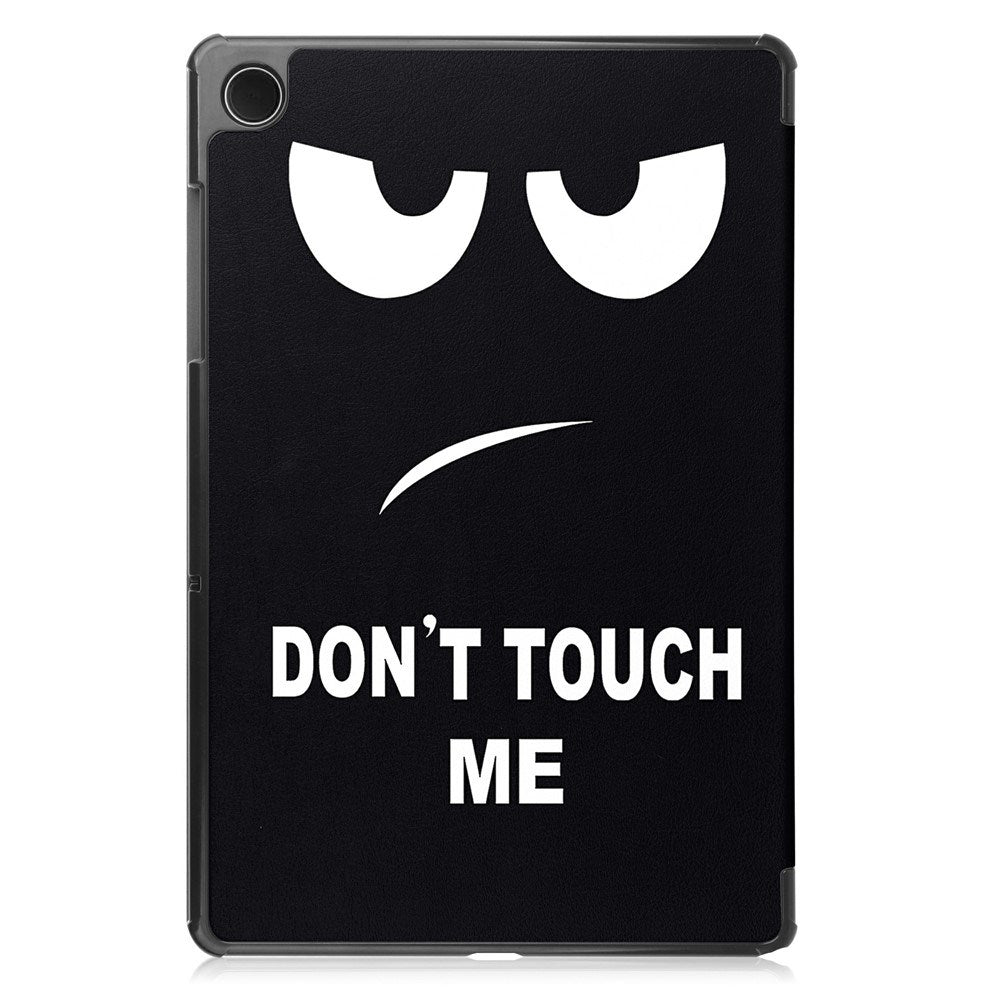 Samsung Galaxy Tab A11+ (Plus) EIDERWOOD Kunstlæder Tablet Cover m. Motiv - "Don't Touch Me"