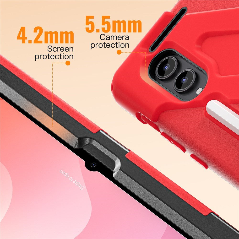 EIDERWOOD Samsung Galaxy Tab S12 Ultra / S11 Ultra Håndværker Cover m. Stander - Rød / Sort