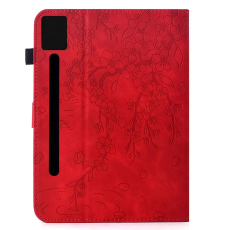 Lenovo Idea Tab Pro / Tab P12 Pro EIDERWOOD Tabletcover m. Blomstertryk - Rød