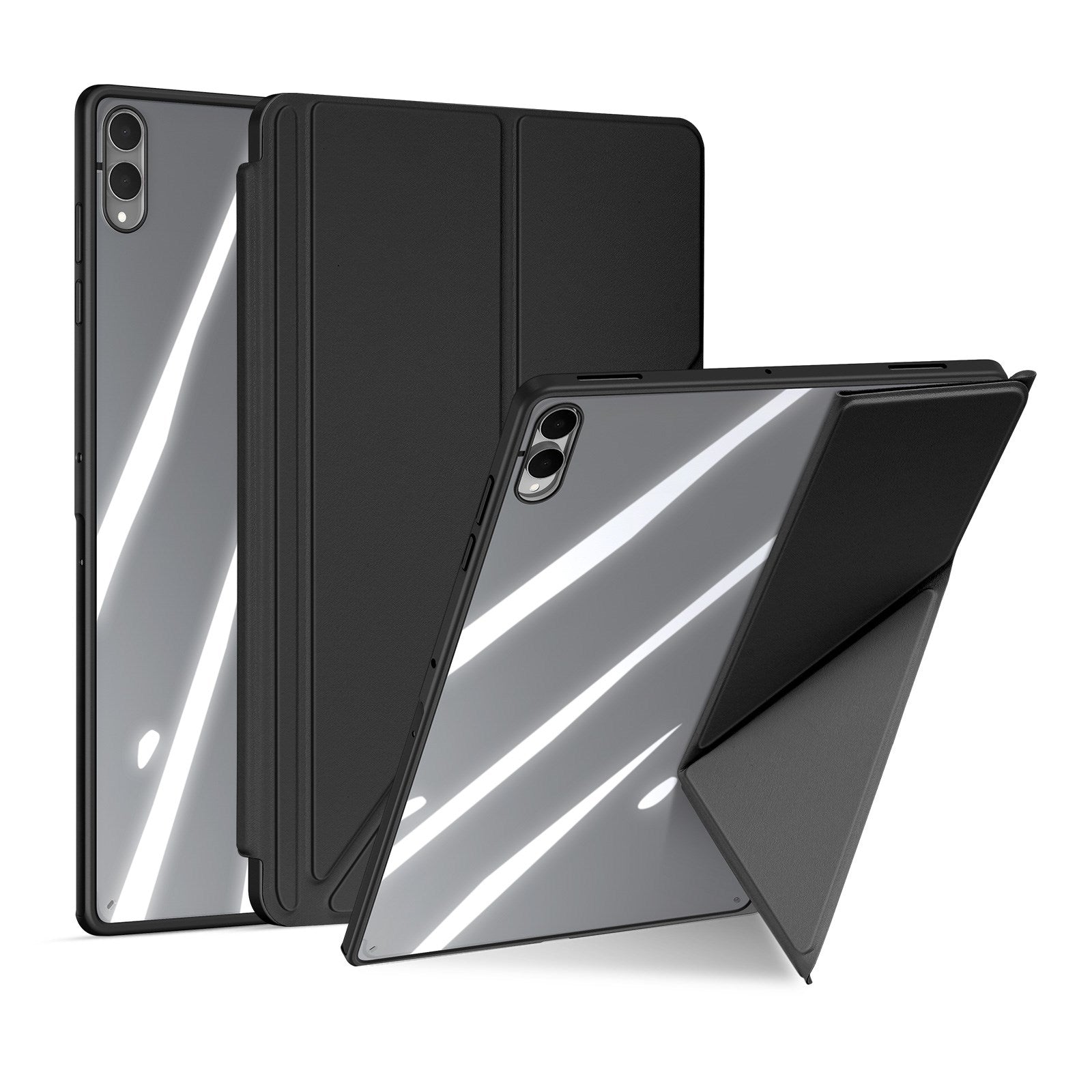 Samsung Galaxy Tab S12 Ultra / S11 Ultra DUX DUCIS Origami Hybrid Kunstlæder Cover - Sort