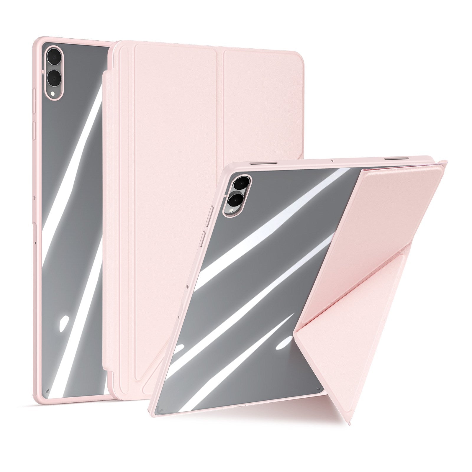 Samsung Galaxy Tab S12 Ultra / S11 Ultra DUX DUCIS Origami Hybrid Kunstlæder Cover - Lyserød