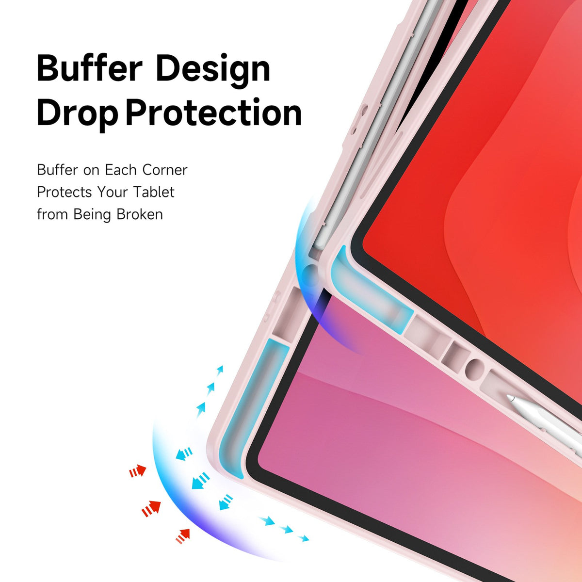 Samsung Galaxy Tab S12 Ultra / S11 Ultra DUX DUCIS Origami Hybrid Kunstlæder Cover - Lyserød