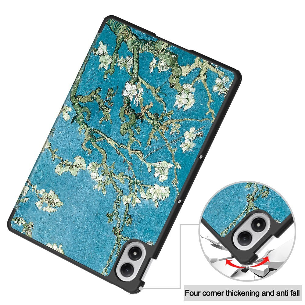 EIDERWOOD Xiaomi Redmi Pad 2 Pro Kunstlæder Tablet Cover m. Motiv - Blomster