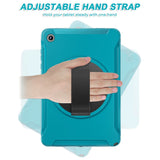 Samsung Galaxy Tab A11+ (Plus) EIDERWOOD Stødabsorberende Cover m. Roterbar Ståfunktion - Petroleumsblå