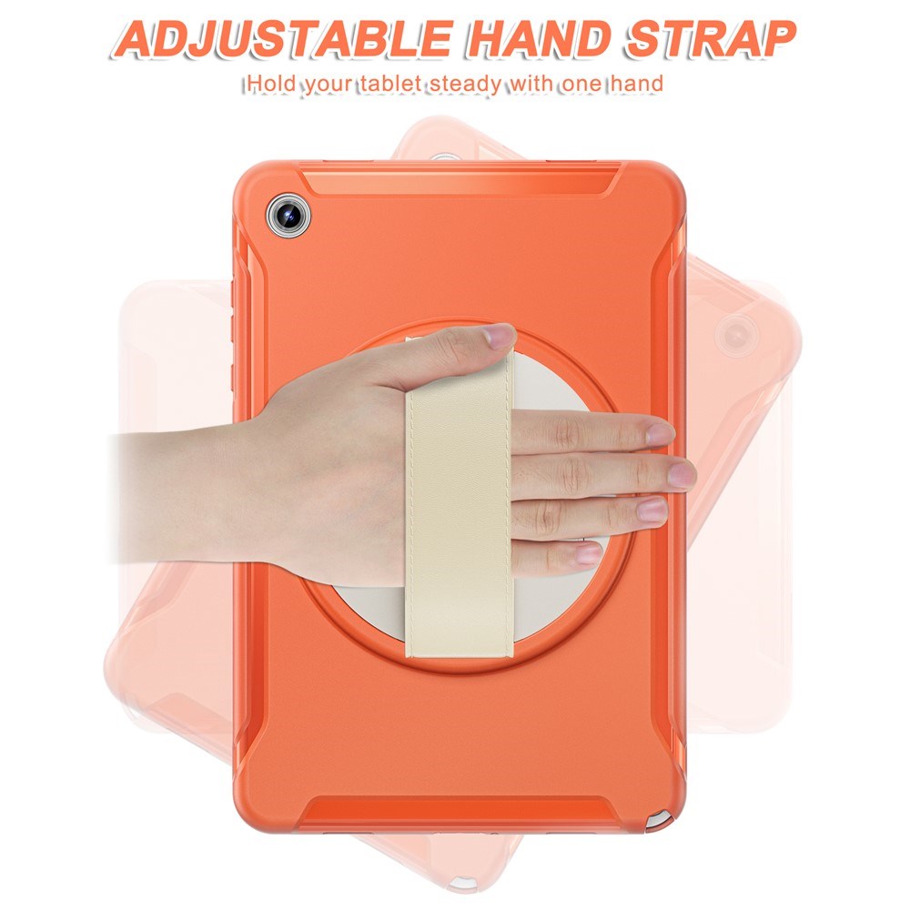 Samsung Galaxy Tab A11+ (Plus) EIDERWOOD Stødabsorberende Cover m. Roterbar Ståfunktion - Orange