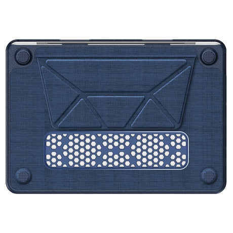 MacBook Neo 13 A18 Pro (2026) EIDERWOOD Cover - Udskæring til Logo - Foldbar Ståfunktion - Blå
