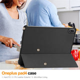 EIDERWOOD OnePlus Pad 4 Kunstlæder Flip Cover - Sort