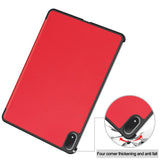 EIDERWOOD OnePlus Pad 4 Kunstlæder Flip Cover - Rød