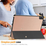 EIDERWOOD OnePlus Pad 4 Kunstlæder Flip Cover - Rose Gold