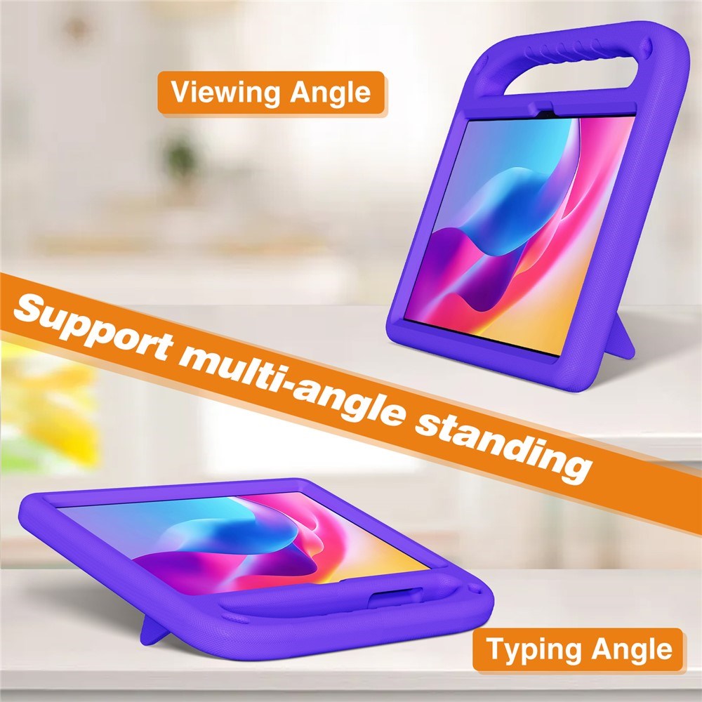 TCL Tab 10L Gen 4 EIDERWOOD Børne Cover m. Kickstand - Lilla