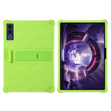 Lenovo Yoga Tab Plus Gen 2 13" EIDERWOOD Håndværker Silikone Cover m. Justerbar Kickstand & Stødabsorberende Hjørner - Grøn