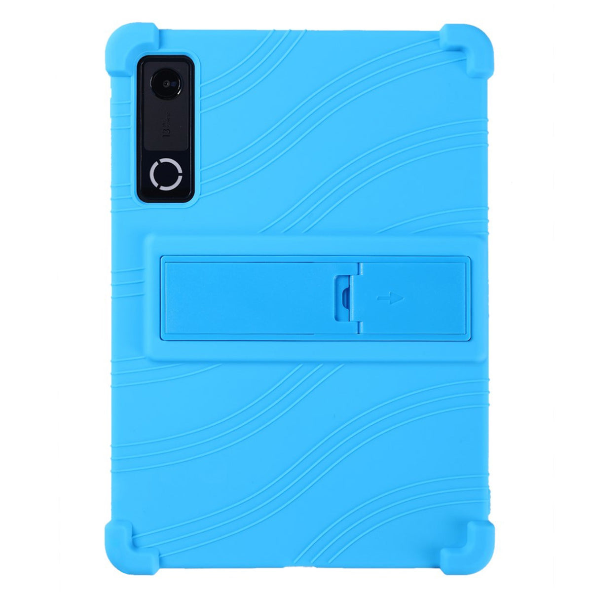 Lenovo Yoga Tab Gen 2 11.1" EIDERWOOD Håndværker Silikone Cover m. Justerbar Kickstand & Stødabsorberende Hjørner - Lyseblå