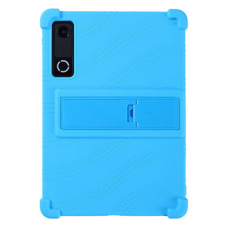Lenovo Yoga Tab Gen 2 11.1" EIDERWOOD Håndværker Silikone Cover m. Justerbar Kickstand & Stødabsorberende Hjørner - Lyseblå