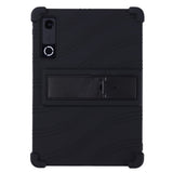 Lenovo Yoga Tab Gen 2 11.1" EIDERWOOD Håndværker Silikone Cover m. Justerbar Kickstand & Stødabsorberende Hjørner - Sort