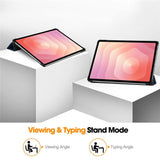 EIDERWOOD Samsung Galaxy Tab S12+ (Plus) Kunstlæder Tablet Cover m. Standerfunktion - Blå