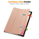 EIDERWOOD Samsung Galaxy Tab S12+ (Plus) Kunstlæder Tablet Cover m. Standerfunktion - Rose Gold