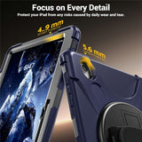 Samsung Galaxy Tab S12+ (Plus) EIDERWOOD Hybrid Cover m. Kickstand - Mørkeblå