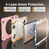 Samsung Galaxy Tab S12+ (Plus) EIDERWOOD Hybrid Cover m. Kickstand - Lyserød