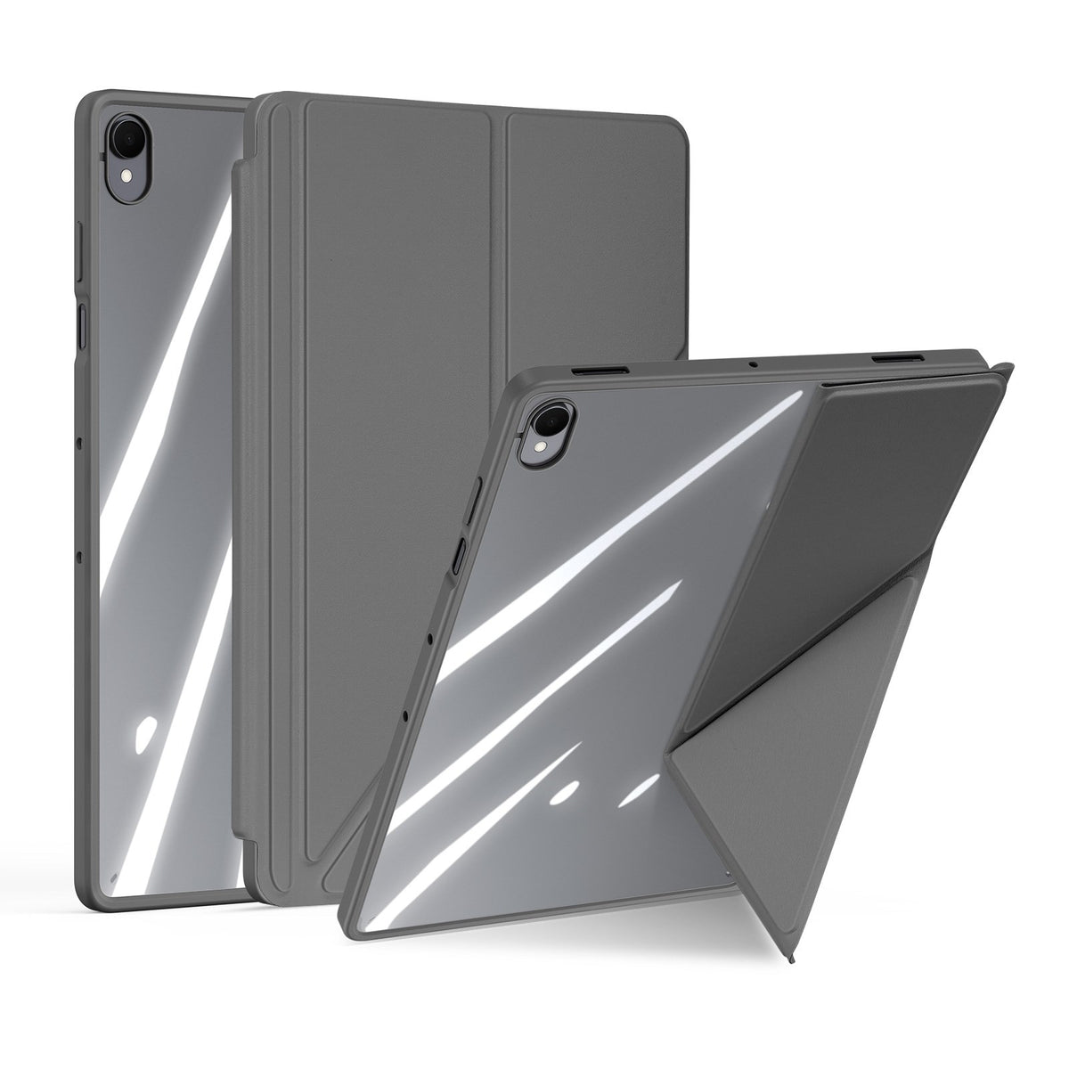 Samsung Galaxy Tab S12+ (Plus) DUX DUCIS Origami Hybrid Kunstlæder Cover - Grå