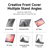 Samsung Galaxy Tab S12+ (Plus) DUX DUCIS Origami Hybrid Kunstlæder Cover - Grå