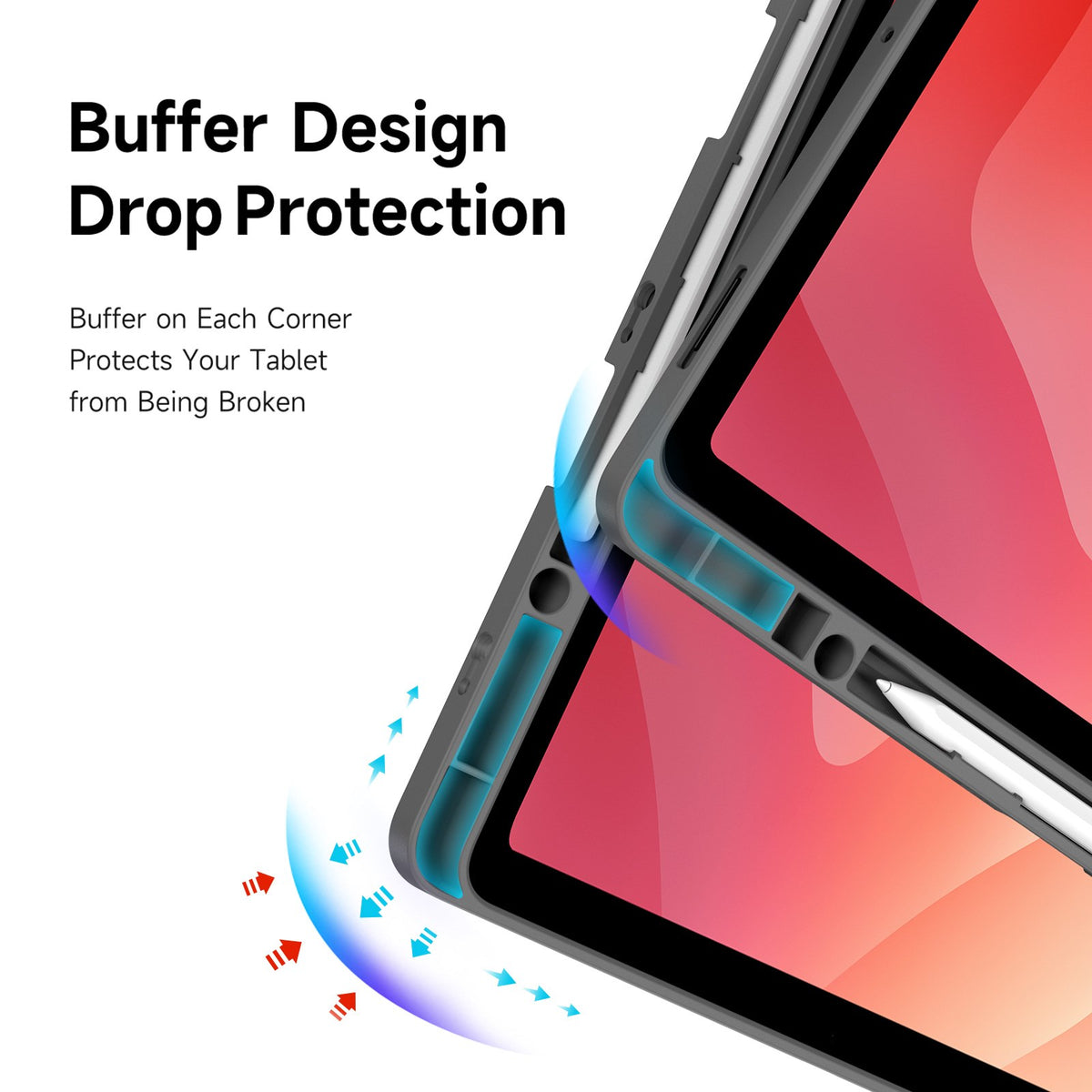 Samsung Galaxy Tab S12+ (Plus) DUX DUCIS Origami Hybrid Kunstlæder Cover - Grå