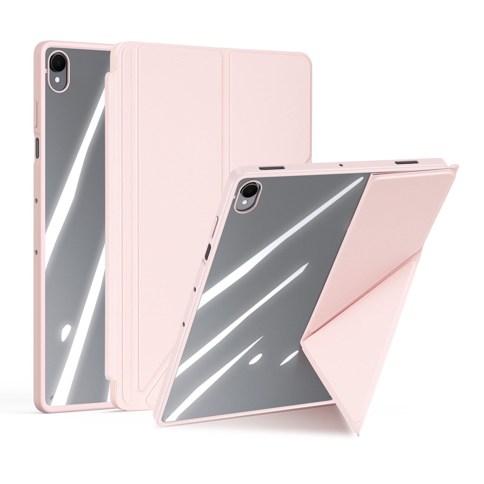 Samsung Galaxy Tab S12+ (Plus) DUX DUCIS Origami Hybrid Kunstlæder Cover - Lyserød