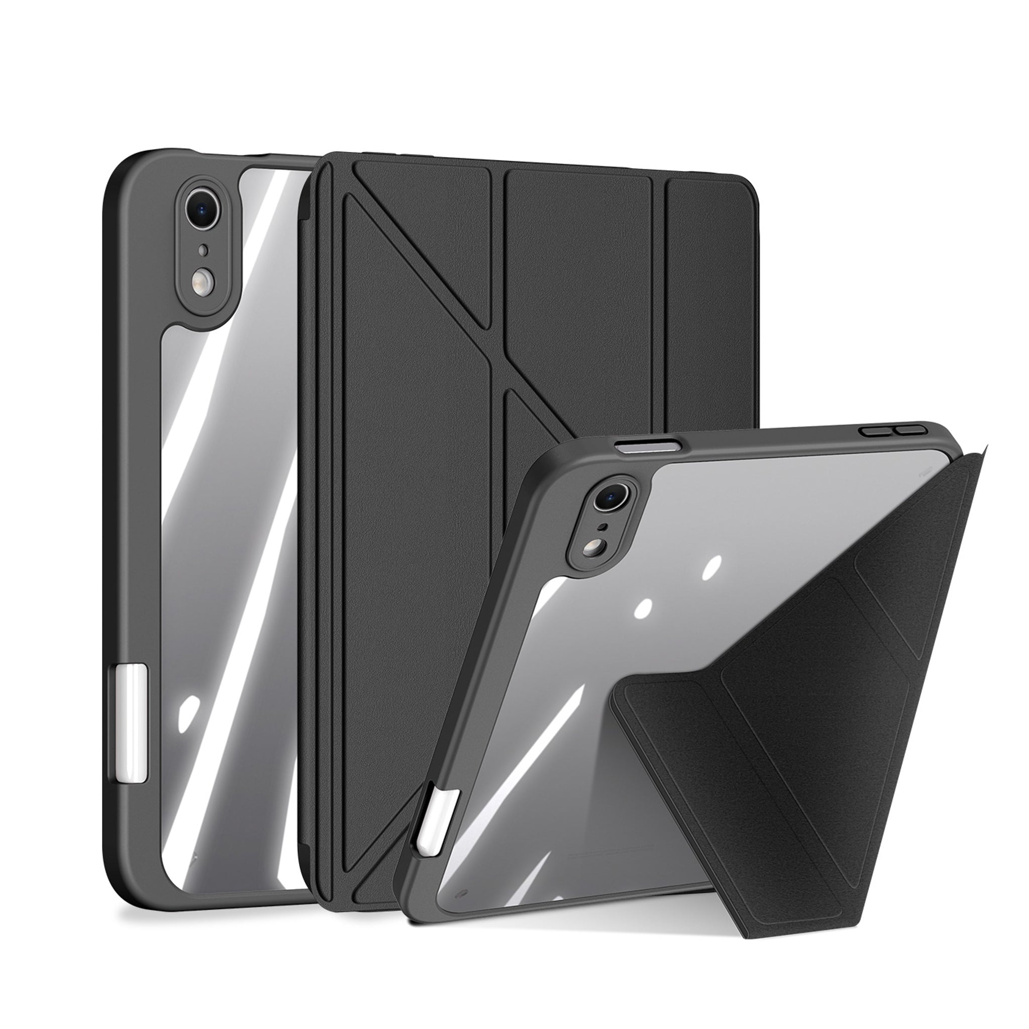iPad Mini (2026) 8. Gen. DUX DUCIS MAGI Origami Hybrid Kunstlæder Flip Cover m. Ståfunktion - Sort