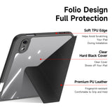 iPad Mini (2026) 8. Gen. DUX DUCIS MAGI Origami Hybrid Kunstlæder Flip Cover m. Ståfunktion - Sort