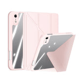 iPad Mini (2026) 8. Gen. DUX DUCIS MAGI Origami Hybrid Kunstlæder Flip Cover m. Ståfunktion - Lyserød