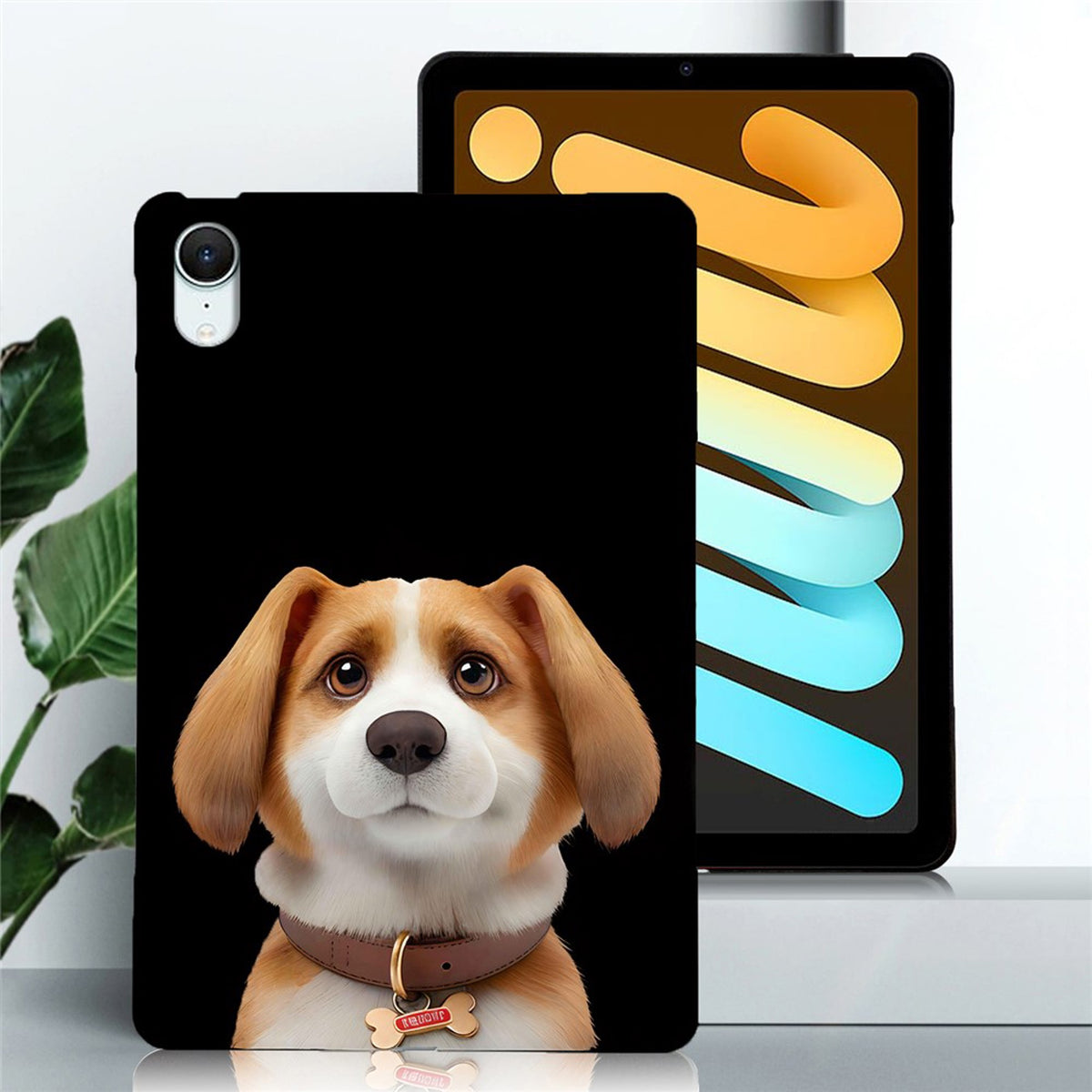 EIDERWOOD iPad Mini (2026) Slankt Fleksibelt Plastik Cover - Beagle-Harrier Hund