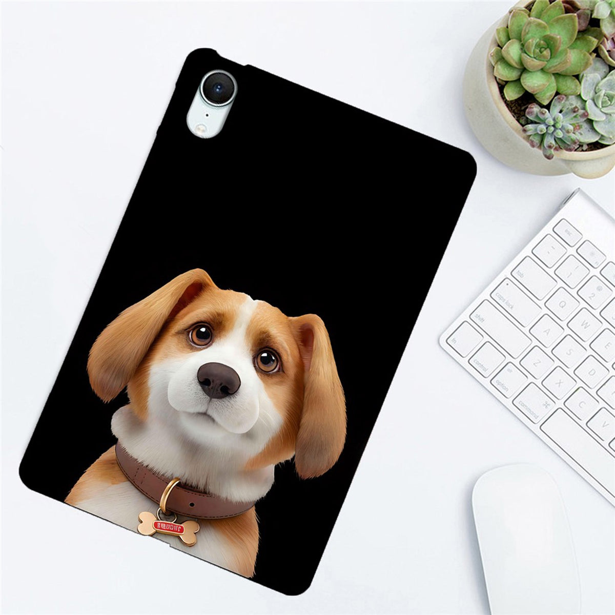 EIDERWOOD iPad Mini (2026) Slankt Fleksibelt Plastik Cover - Beagle-Harrier Hund