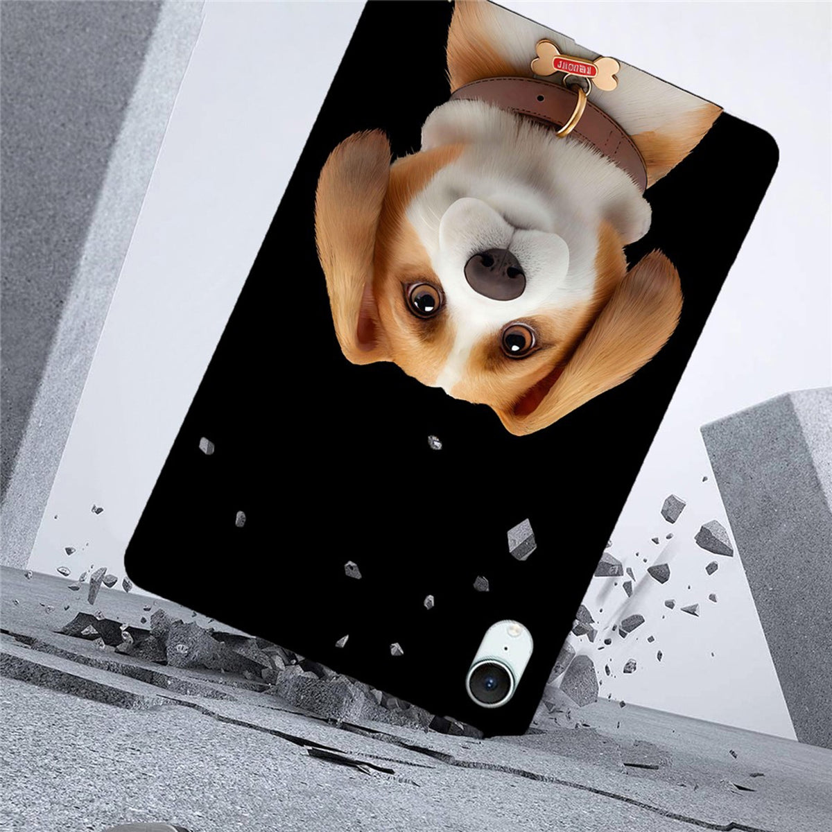 EIDERWOOD iPad Mini (2026) Slankt Fleksibelt Plastik Cover - Beagle-Harrier Hund