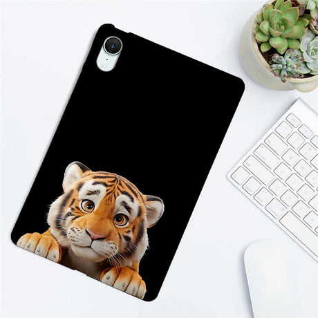 EIDERWOOD iPad Mini (2026) 8. Gen. Slankt Fleksibelt Plastik Cover - Tiger