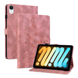 iPad Mini (2026) 8. Gen. EIDERWOOD Kunstlæder Flip Cover - Blomster Tekstureret - Lyserød