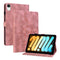 iPad Mini (2026) 8. Gen. EIDERWOOD Kunstlæder Flip Cover - Blomster Tekstureret - Lyserød