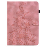 iPad Mini (2026) 8. Gen. EIDERWOOD Kunstlæder Flip Cover - Blomster Tekstureret - Lyserød